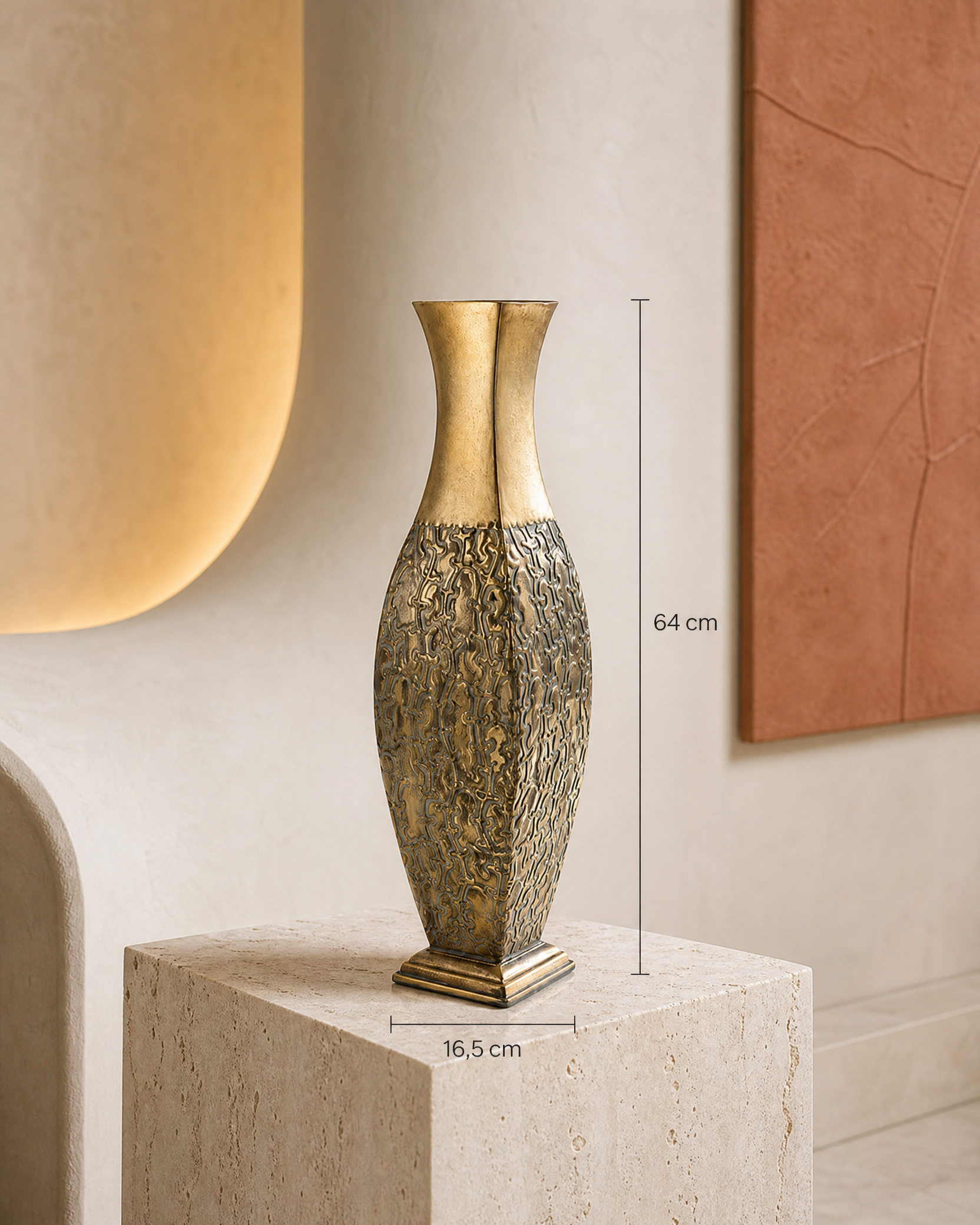 metal-dekoratif-camli-fener-gold-mumluk